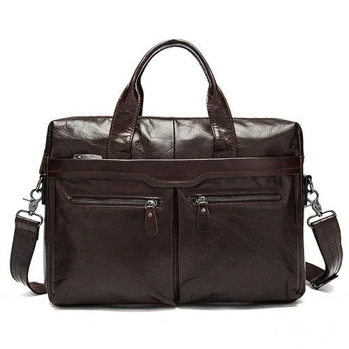 New Bag Men Leather Briefcases Men's Bags