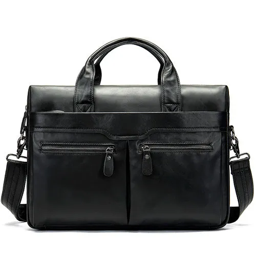New Bag Men Leather Briefcases Men's Bags