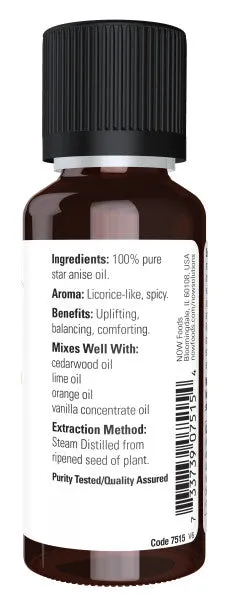 Now Essential Oil Anise 1oz
