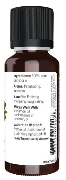 Now Essential Oil Camphor 1oz
