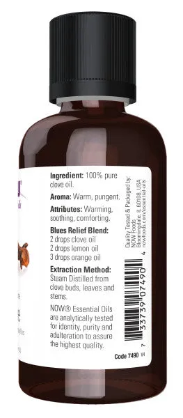 Now Essential Oil Clove 2oz