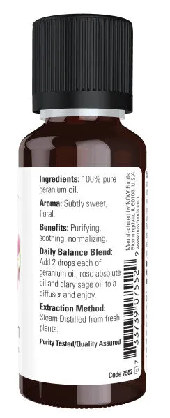 Now Essential Oil Geranium 1oz