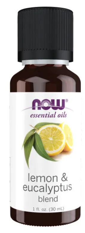 Now Essential Oil Lemon & Eucalyptus Blend 1oz