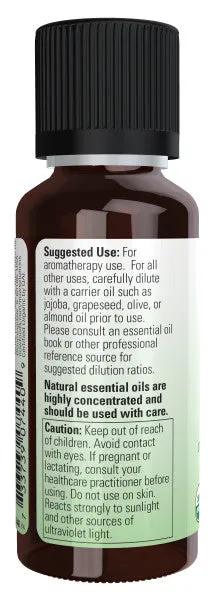 Now Essential Oil Orange Organic 1oz