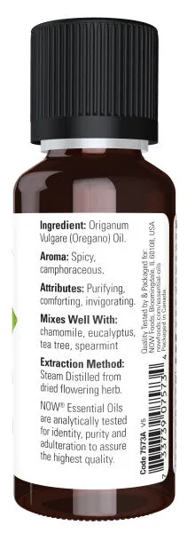 Now Essential Oil Oregano 1oz