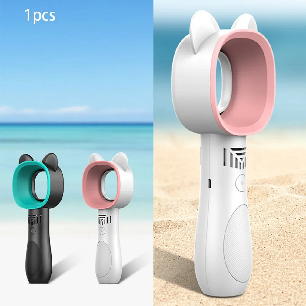 Outdoor USB Rechargeable Bladeless Fan Cat Design