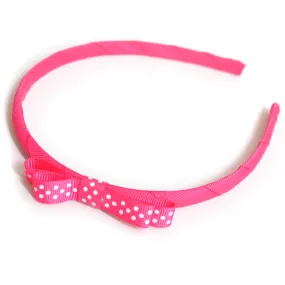 Pack of 10 Teeny Tiny Headband for School or Everyday - Plain, Gingham & Dot Ribbon