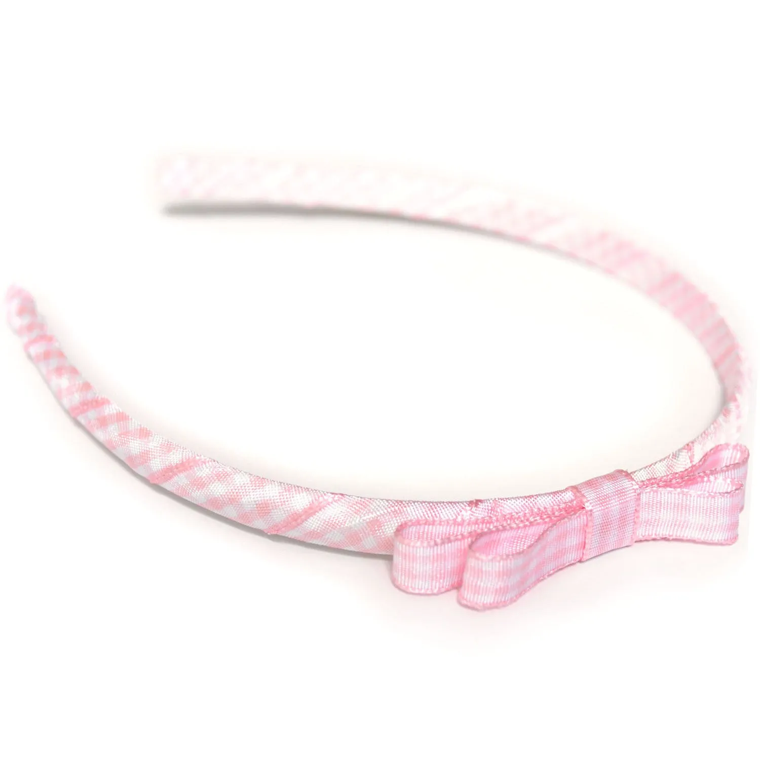 Pack of 10 Teeny Tiny Headband for School or Everyday - Plain, Gingham & Dot Ribbon