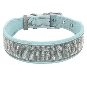PetAffairs Reflective Rhinestone Pet Collar for Dogs