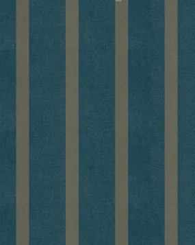 Pinstriped Wallpaper - Indigo