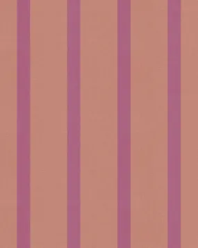 Pinstriped Wallpaper - Peony