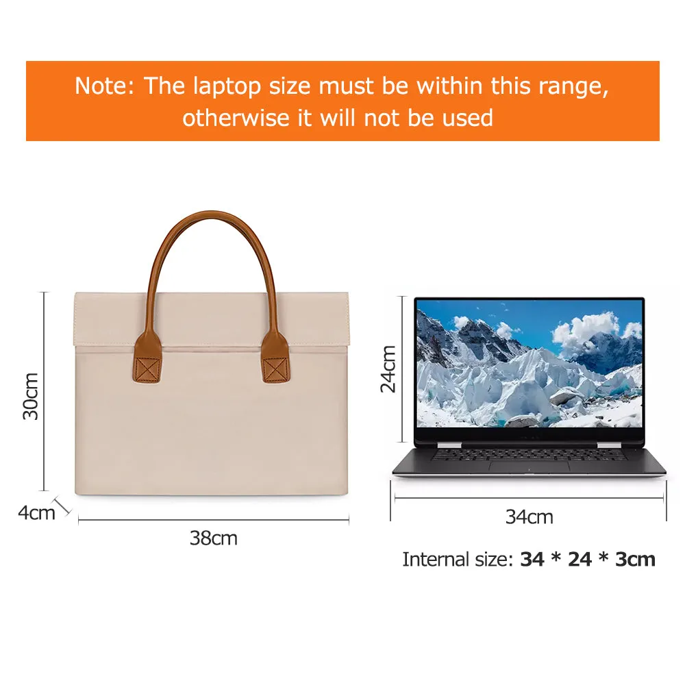 Portable Laptop Bag Large Capacity Handheld Splash-proof