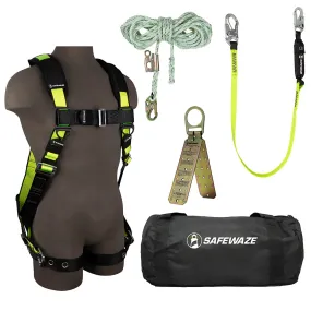 PRO Bag Roof Kit: FS185-2X Harness, FS700-50GA VLL, FS560 Lanyard, FS870 Anchor, FS8150 Bag