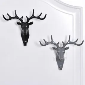 Retro Deer Head Wall Hooks