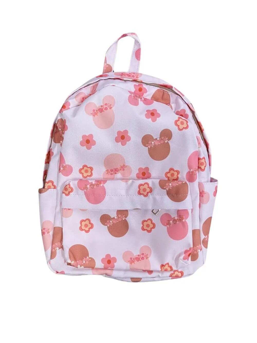 Retro Floral Mouse Kids' School Backpack
