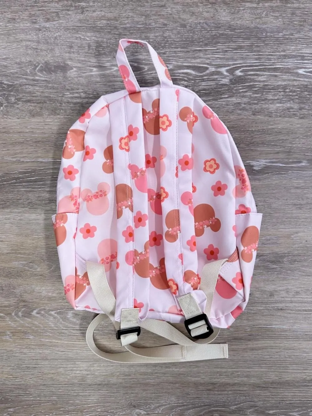 Retro Floral Mouse Kids' School Backpack