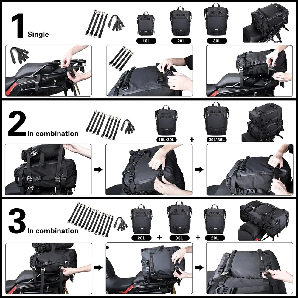 Rhino Walk Waterproof Motorcycle Luggage Pack