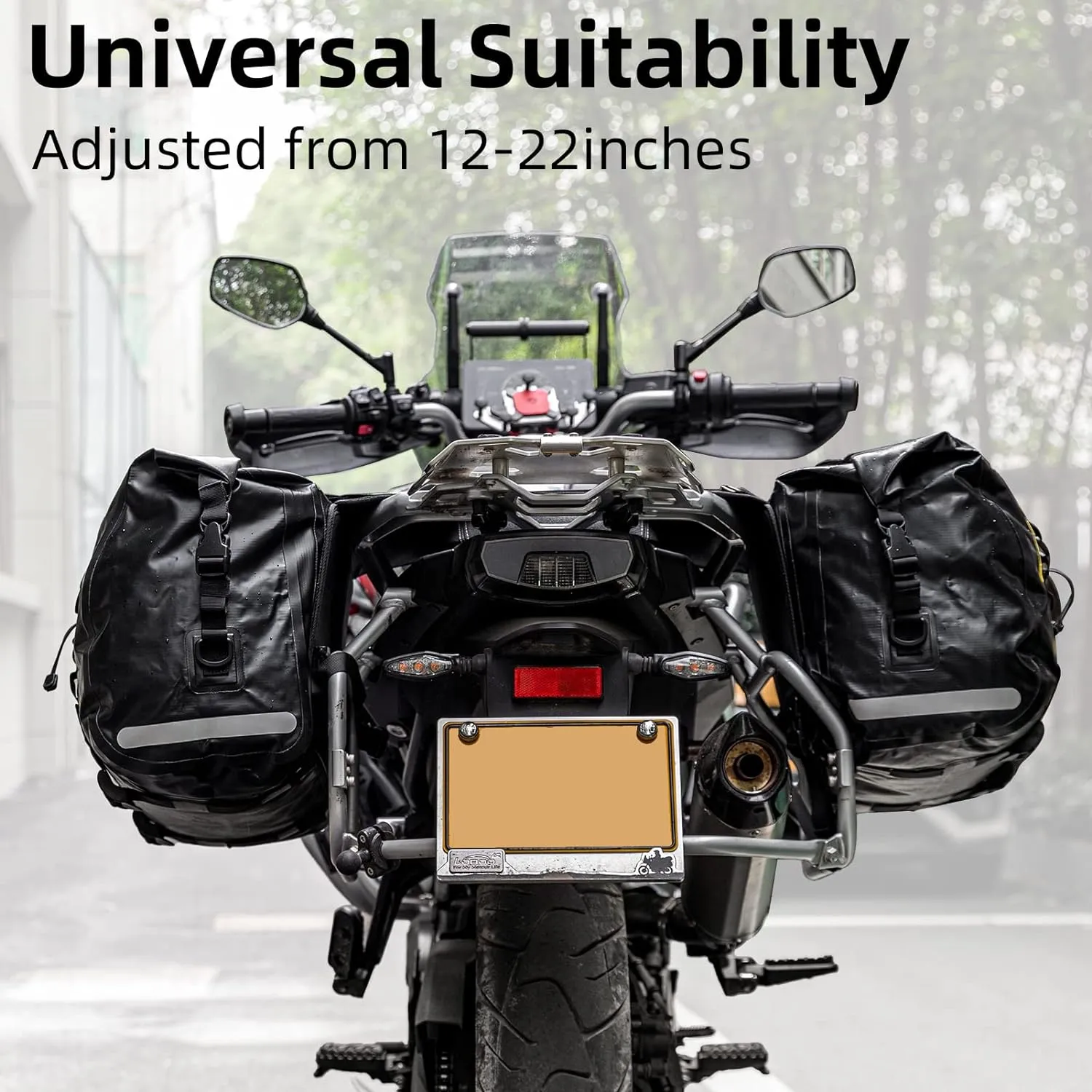 ROCKBROS 60L Waterproof Motorcycle Saddle Bags Durable Removable 2 PCS