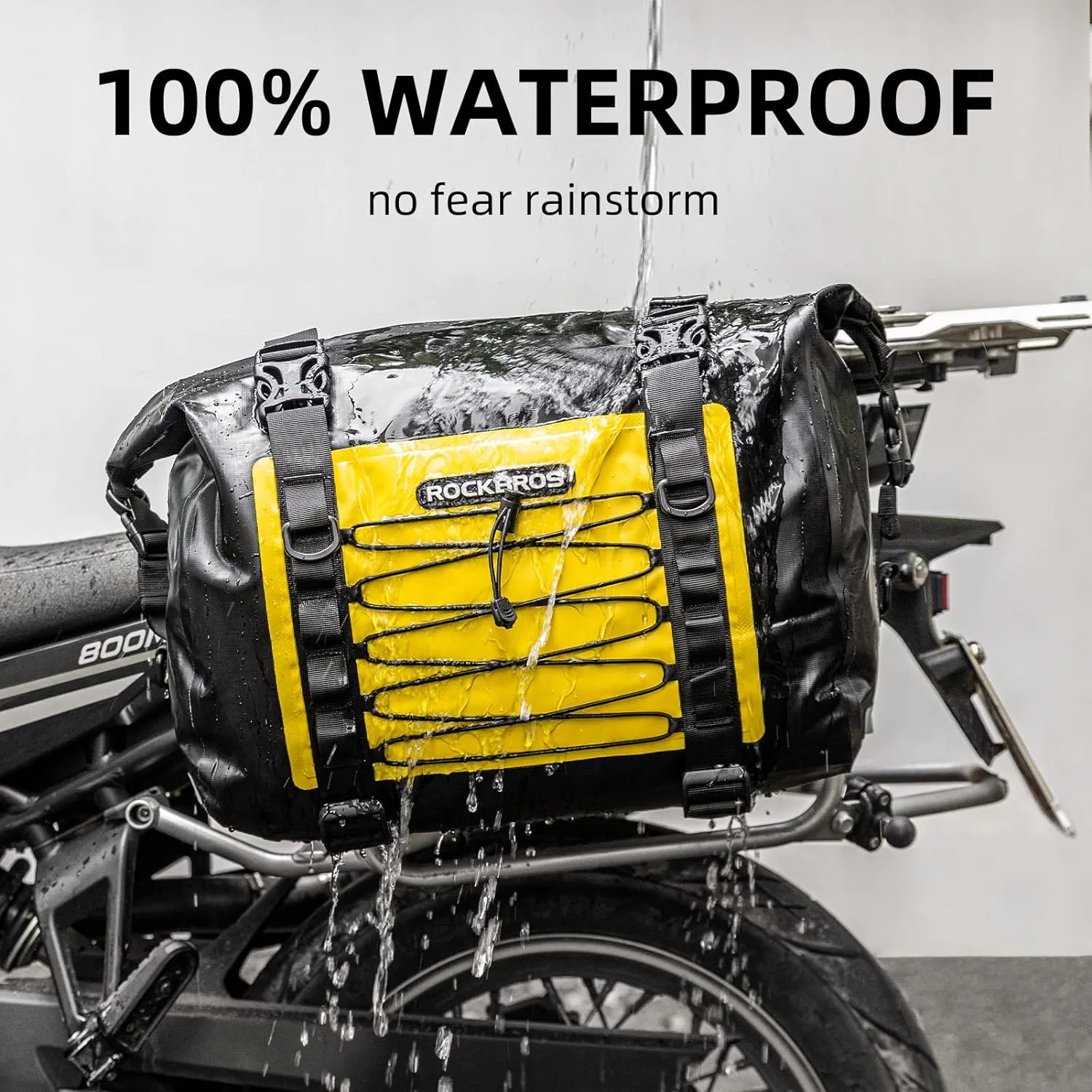 ROCKBROS 60L Waterproof Motorcycle Saddle Bags Durable Removable 2 PCS