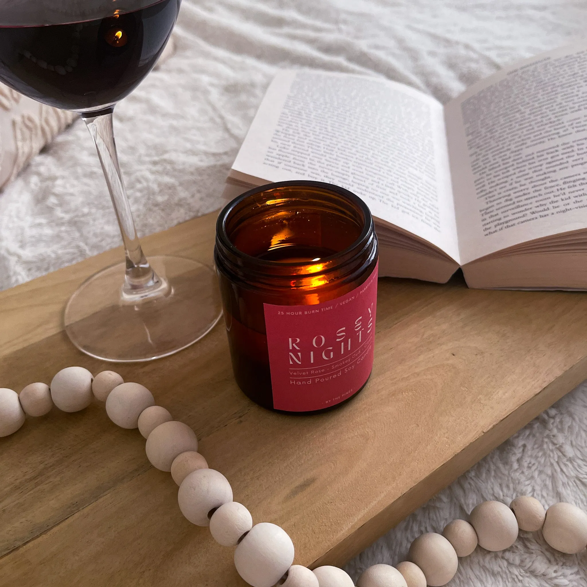 Rosey Nights Apothecary Candle