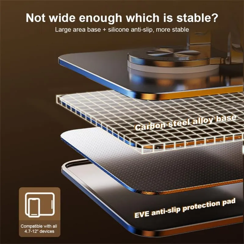 Rotatable Laptop Stand - 360°  Foldable & Portable Computer Stand for All MacBook/Laptops up to 15.6 inches.