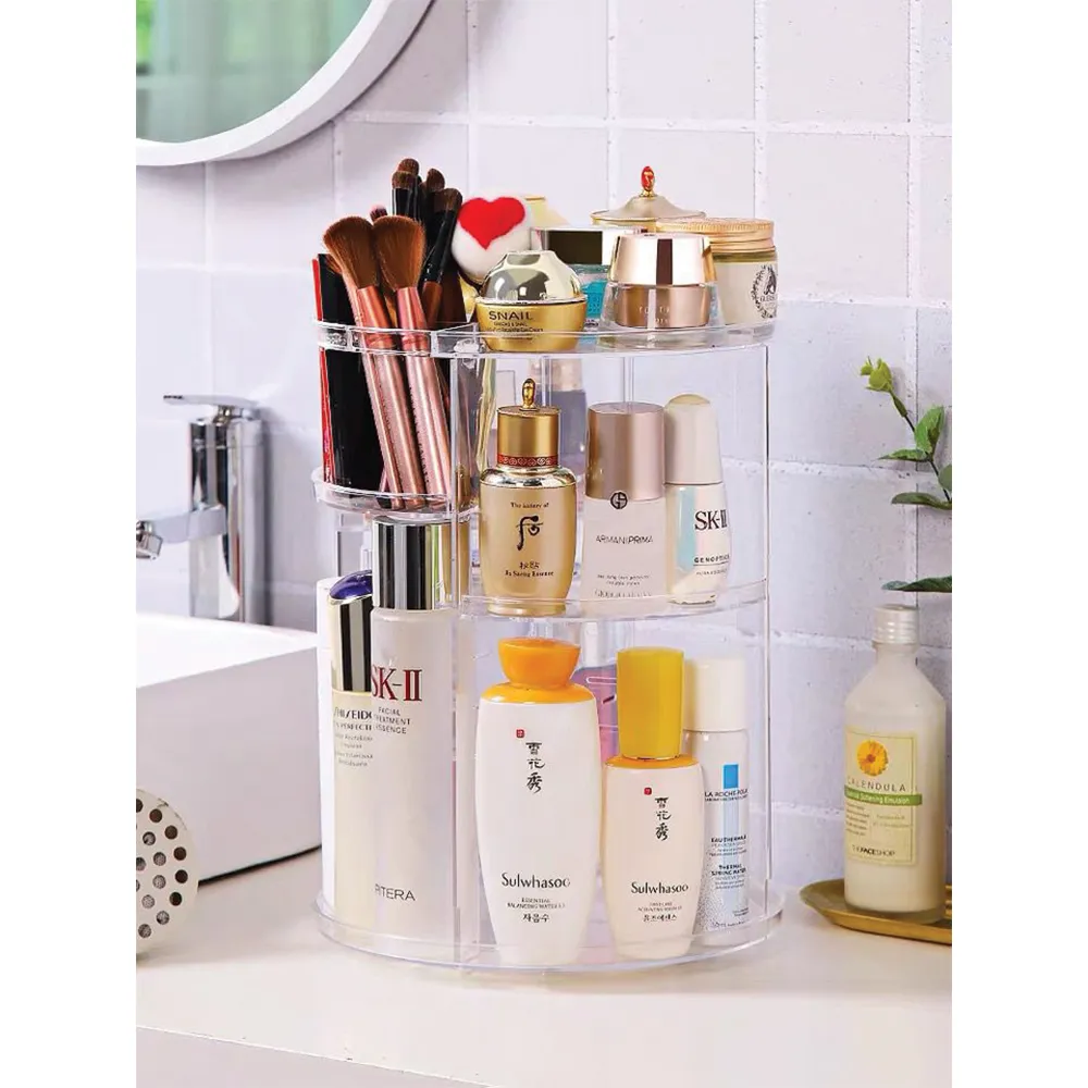 Rotate Makeup Organizer, Cosmetics Organizer, Acrylic Organizer, Perfume Organizer, Cosmetics Storage, Spinning Organizer, Rotate Organizer