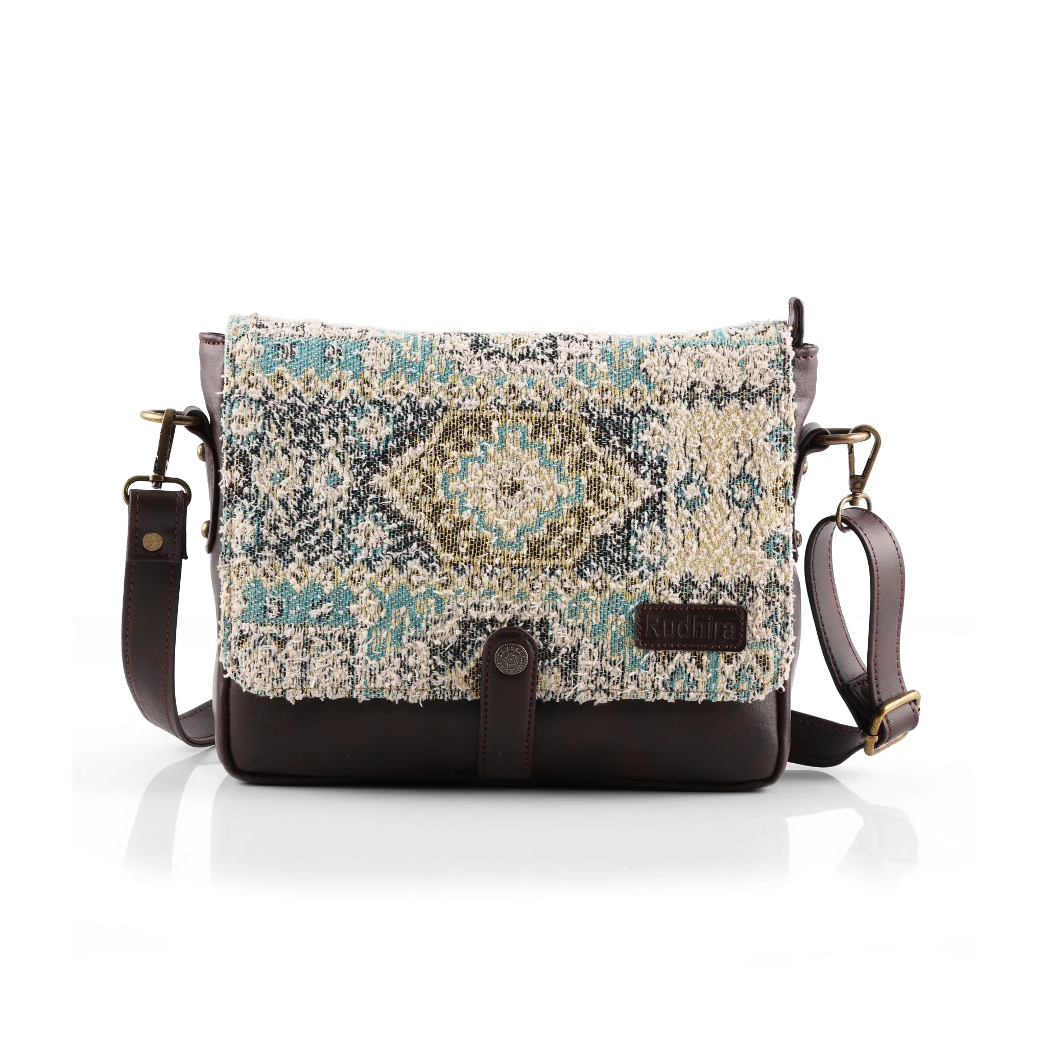 Rudhira Brid's Eye Print crossbody Messenger bag