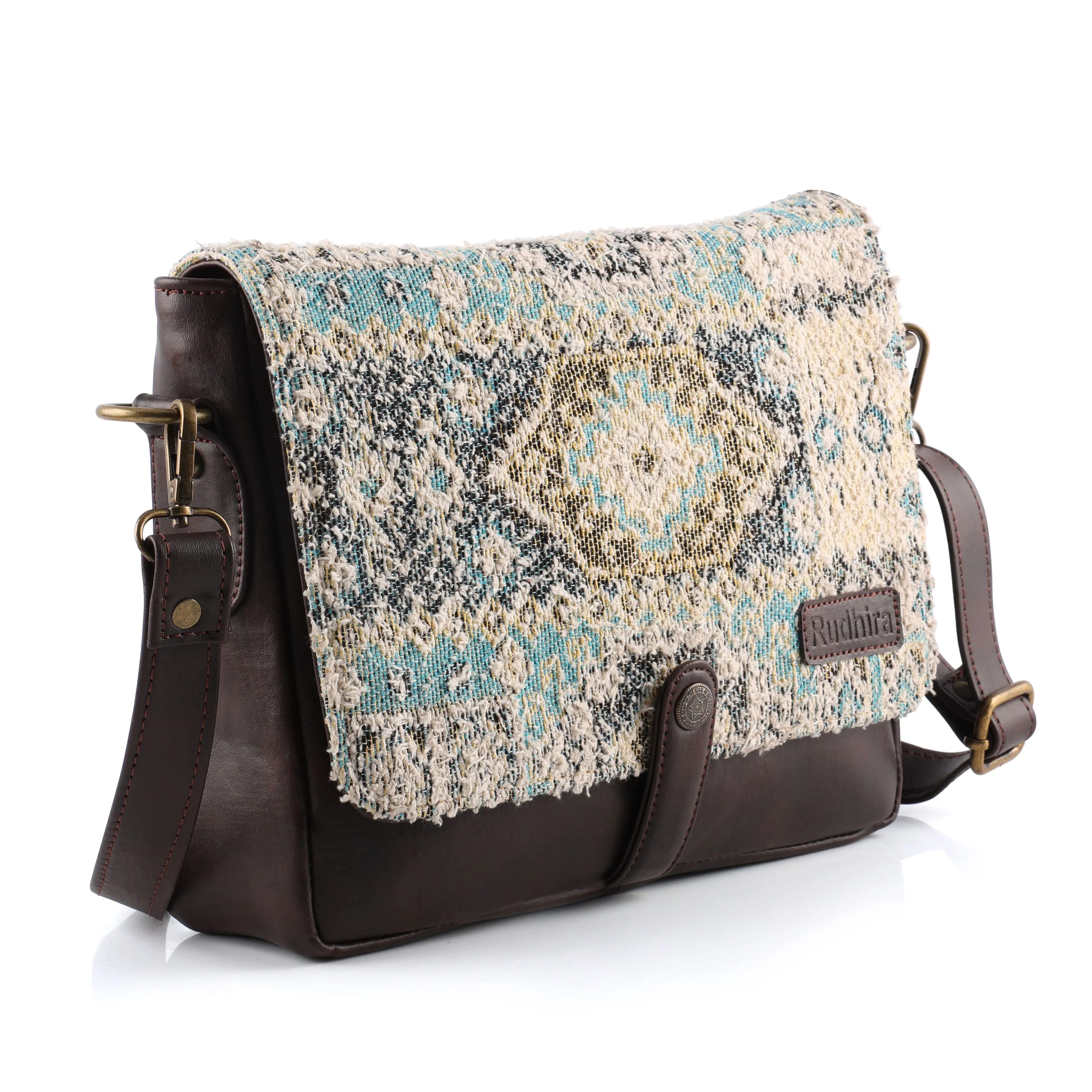Rudhira Brid's Eye Print crossbody Messenger bag