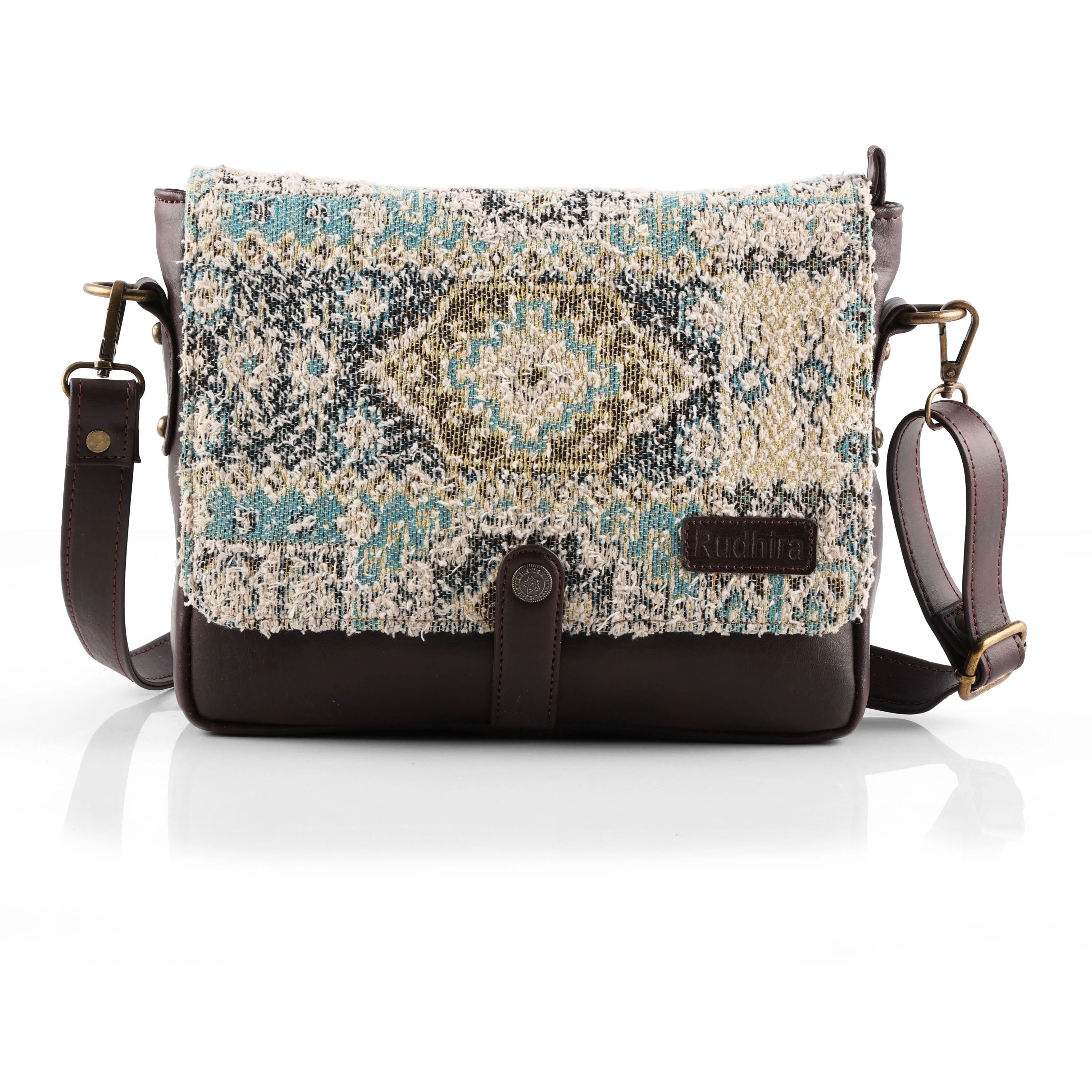 Rudhira Brid's Eye Print crossbody Messenger bag