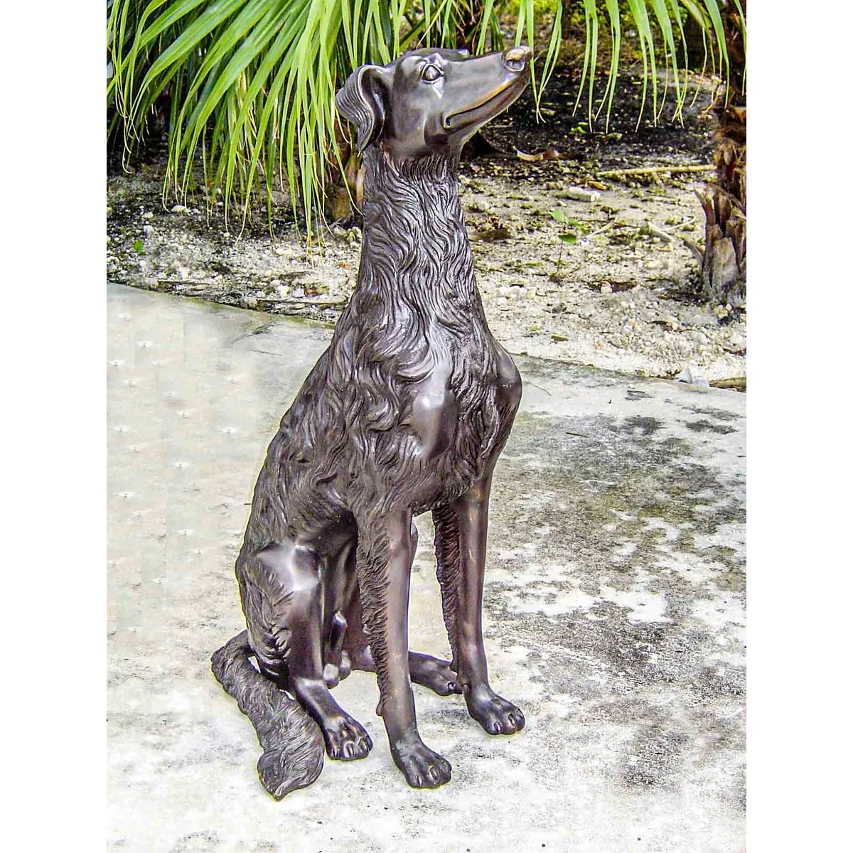 Russian Wolfhound Dog Statue