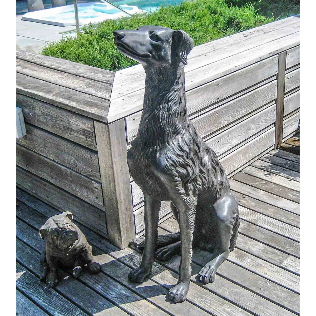 Russian Wolfhound Dog Statue