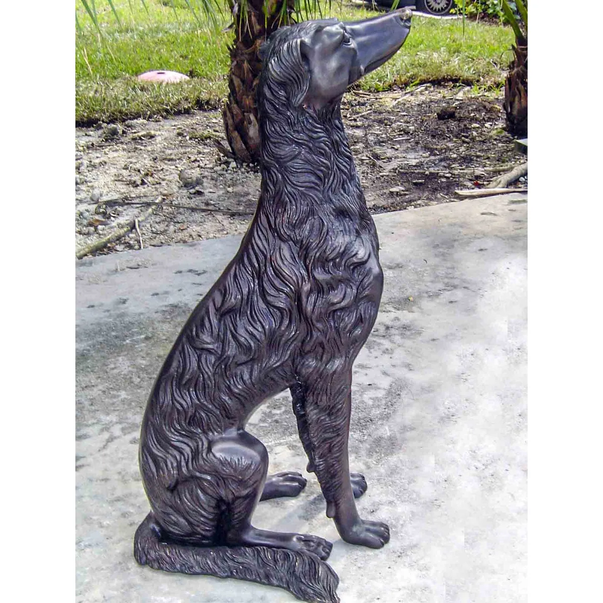 Russian Wolfhound Dog Statue