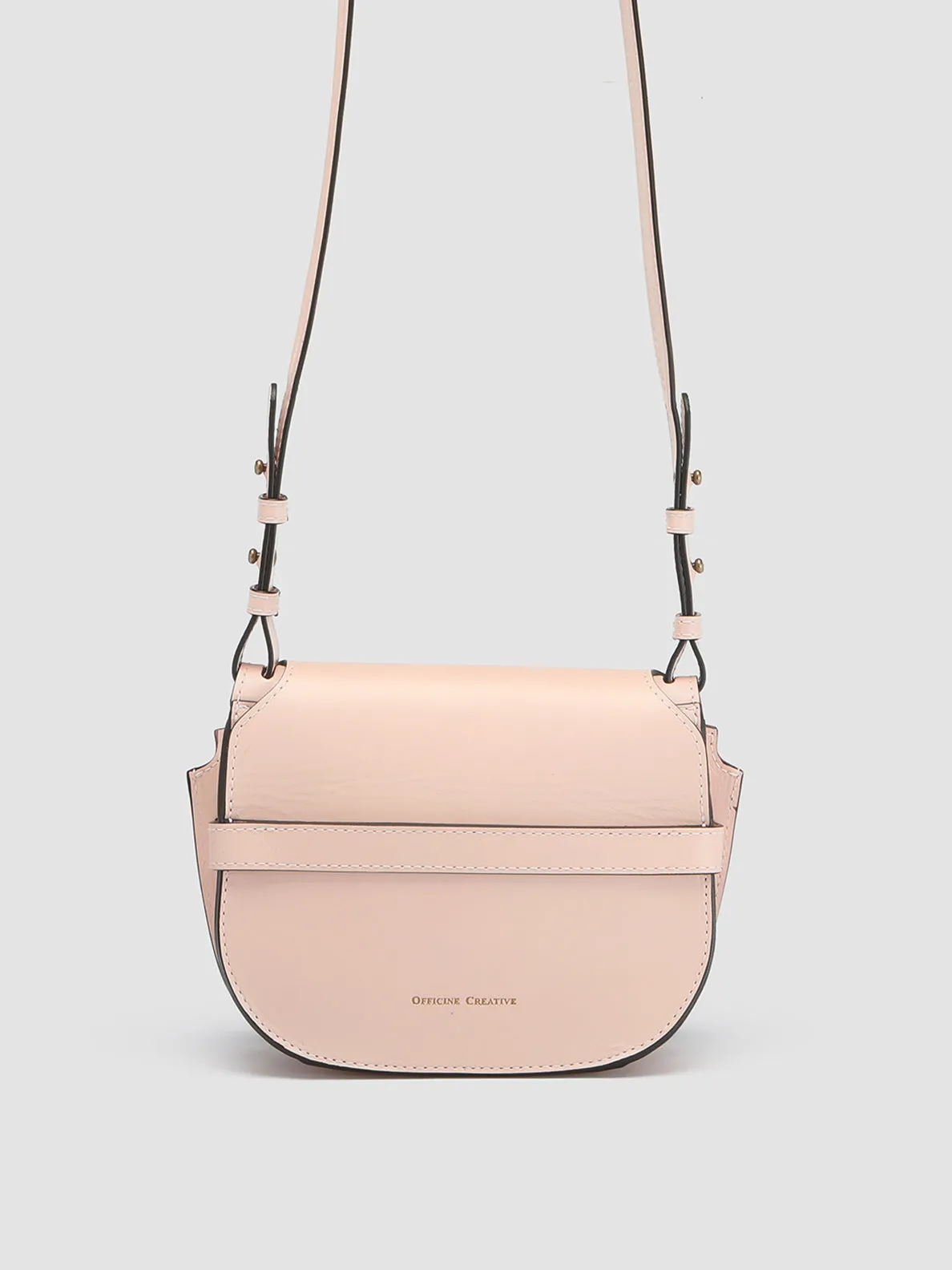 SADDLE 010 - Rose Leather Crossbody Bag