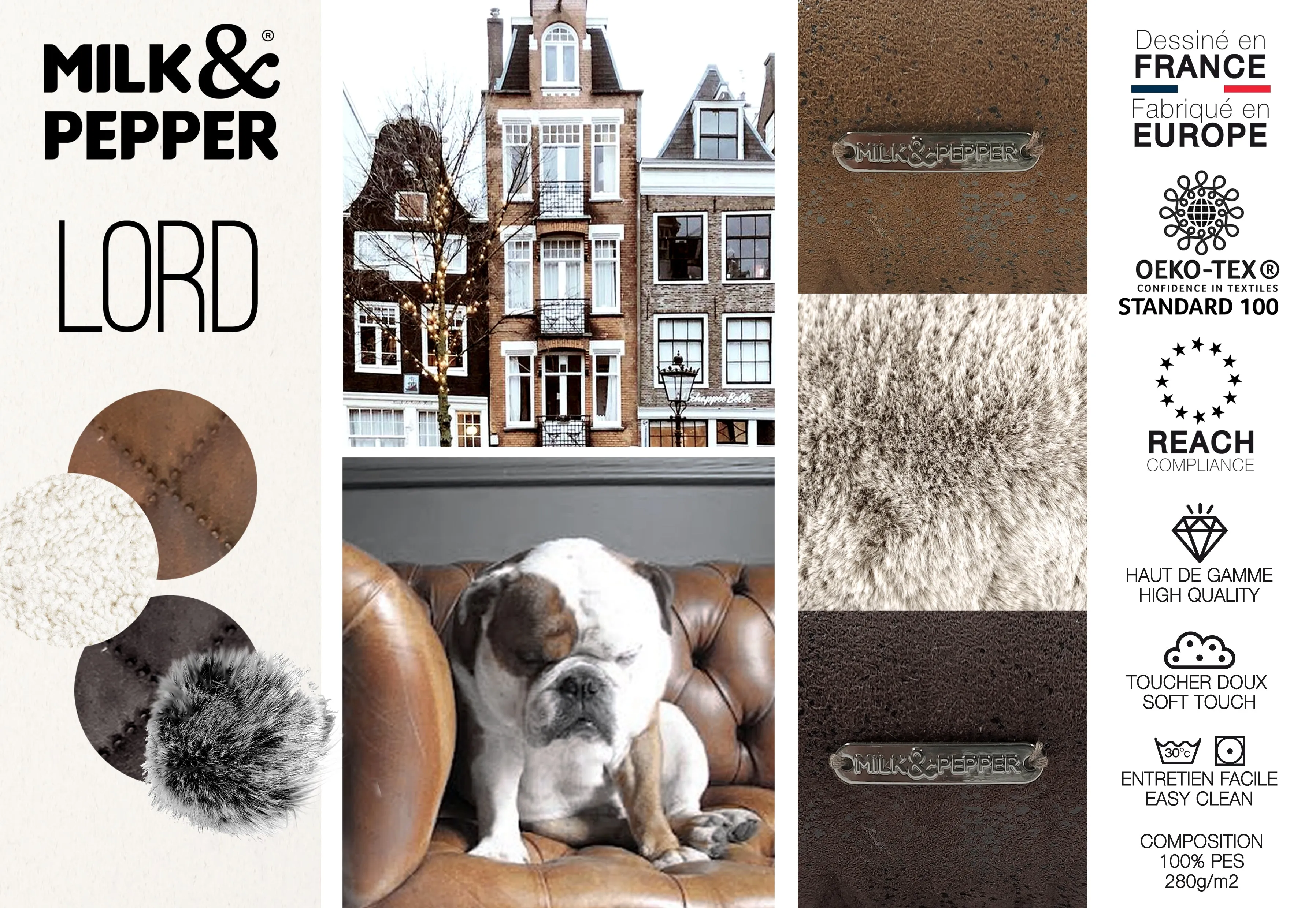 SALE Milk & Pepper - Sofa Rectangle Lord