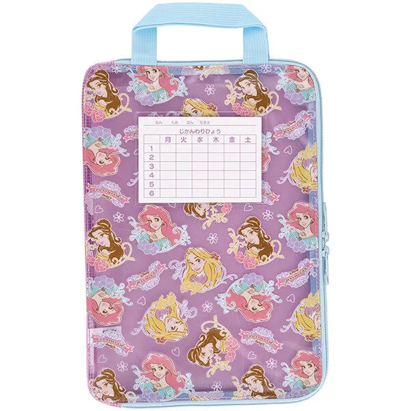 Sanrio partition communication bag course bag A4 zipper elementary school name timetable character skater zrf1 Lianle bag elementary school student handle zipper box school bag