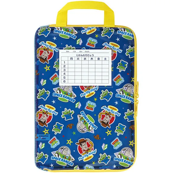 Sanrio partition communication bag course bag A4 zipper elementary school name timetable character skater zrf1 Lianle bag elementary school student handle zipper box school bag