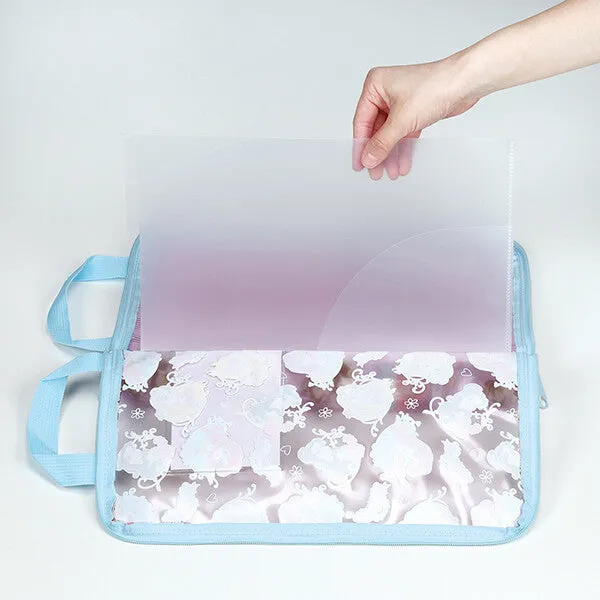 Sanrio partition communication bag course bag A4 zipper elementary school name timetable character skater zrf1 Lianle bag elementary school student handle zipper box school bag
