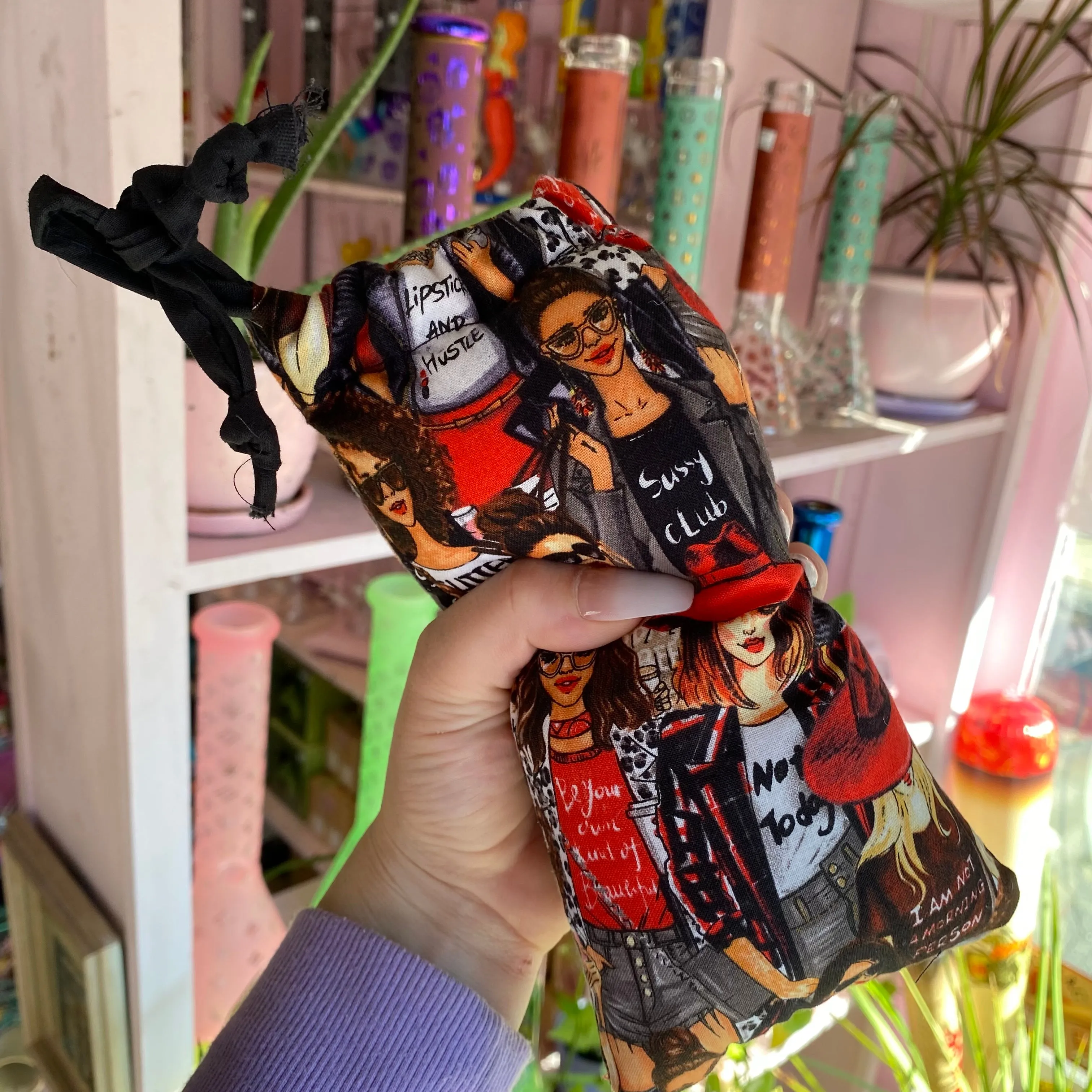 Sassy Girl Glass Pipe Pouch