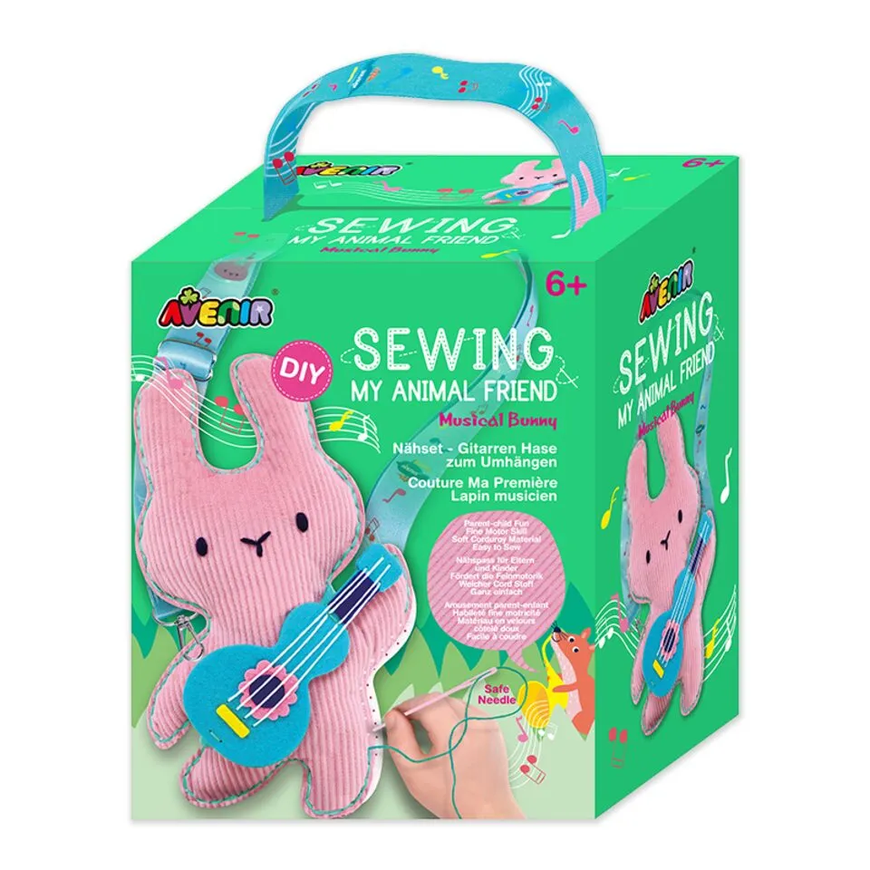 Sewing My Animal Friend with Carrier Strap - Musical Bunny