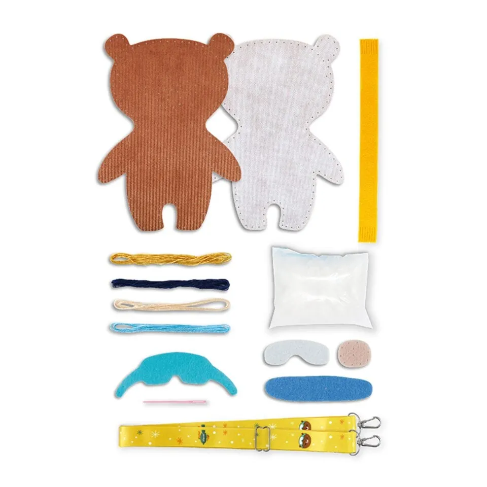 Sewing My Animal Friend with Carrier Strap - Snowboarding Bear