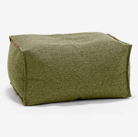 Small Footstool - Interalli Wool Lime Green