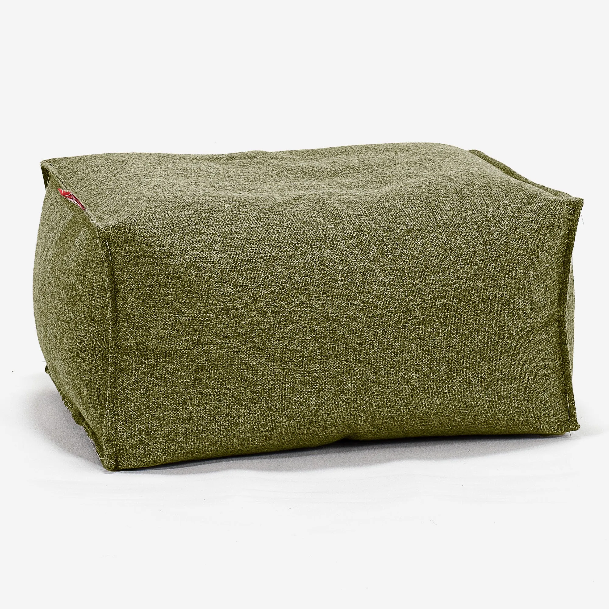 Small Footstool - Interalli Wool Lime Green