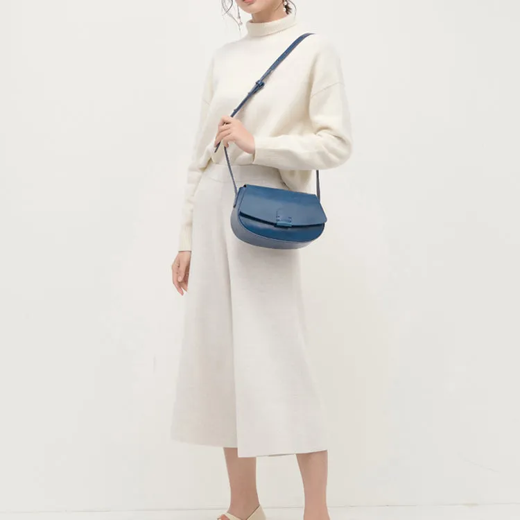 Small Leather Womens Saddle Bags Crossbody Bags Shoulder Bag for Women