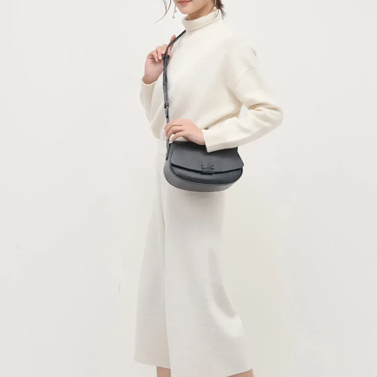 Small Leather Womens Saddle Bags Crossbody Bags Shoulder Bag for Women