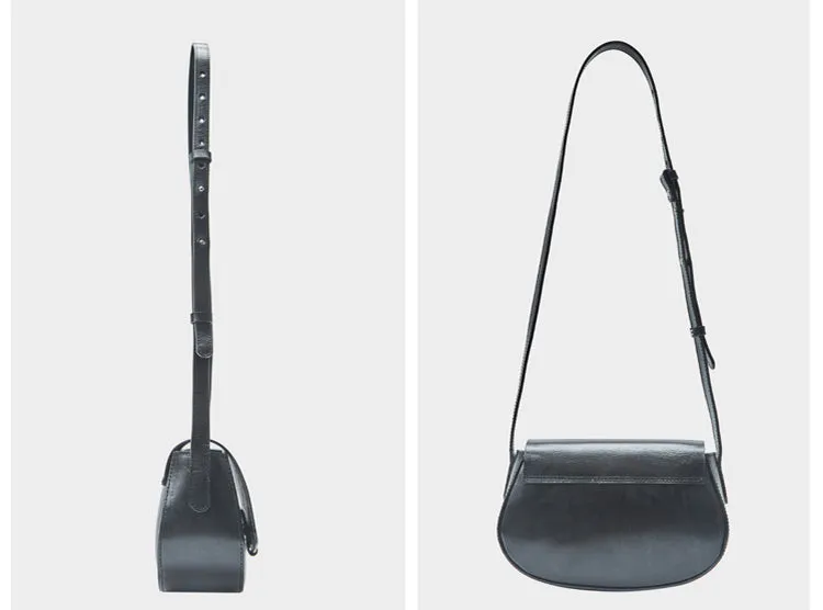 Small Leather Womens Saddle Bags Crossbody Bags Shoulder Bag for Women