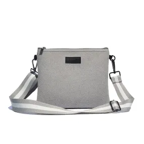 Stone Towelling Messenger Bag