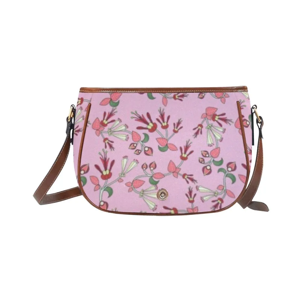 Strawberry Floral Saddle Bag/Small