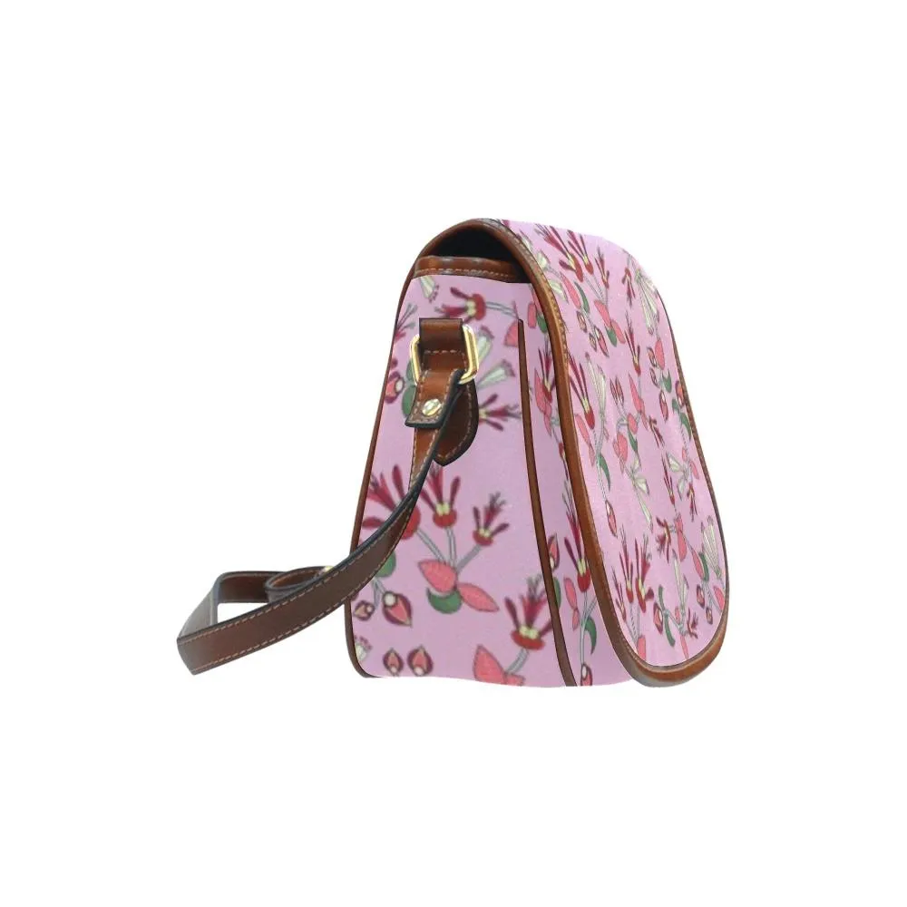 Strawberry Floral Saddle Bag/Small