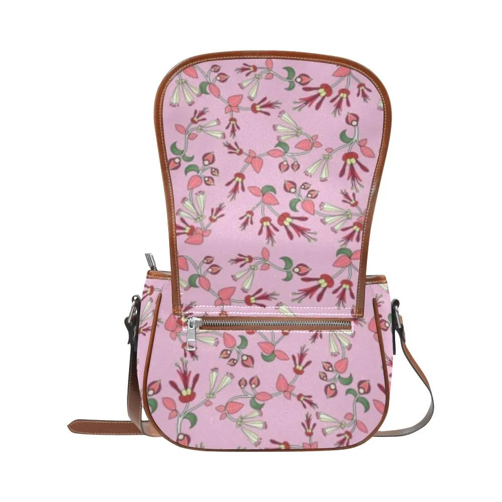 Strawberry Floral Saddle Bag/Small