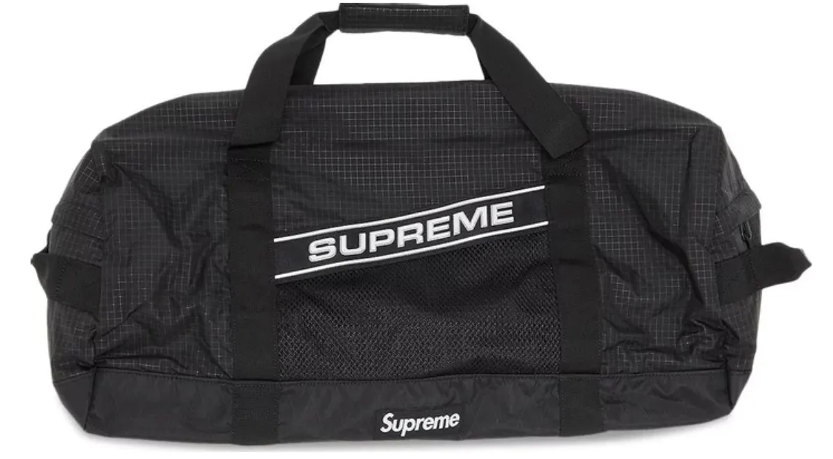 Supreme 3D Logo Duffle Bag Black